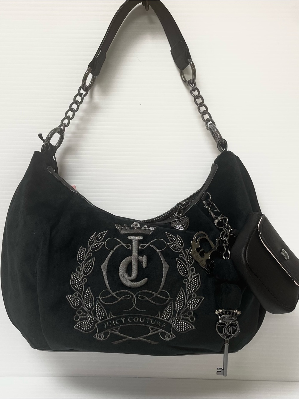 Juicy Couture Sparkle Royal Hobo Shoulder Bag